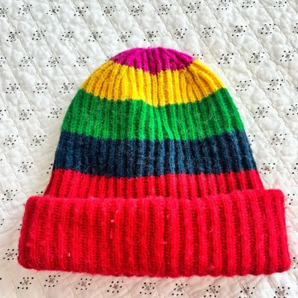 COACH Multi Stripes Beanie Hat - Picture 3 of 7